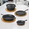 Cast Iron 5-Piece Cookware Set with Griddle, Skillets and Dutch Oven for Home Cooking